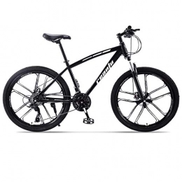 DGAGD Bike DGAGD 24 inch mountain bike adult 10-knife one-wheel variable speed dual disc brake bicycle-black_30 speed