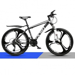 DGAGD Bike DGAGD 24 inch mountain bike adult men and women variable speed light road racing three-knife wheel No. 1-Black and white_27 speed