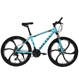 DGAGD Bike DGAGD 24 inch mountain bike adult variable speed bicycle light road racing six-wheel-blue_27 speed