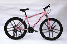 DGAGD Bike DGAGD 24 inch mountain bike adult variable speed bicycle light road racing ten-knife wheel-Pink_27 speed