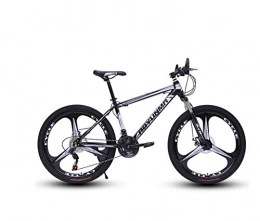 DGAGD Bike DGAGD 24 inch mountain bike bicycle men and women lightweight dual disc brakes variable speed bicycle three-wheel-Black and white_24 speed