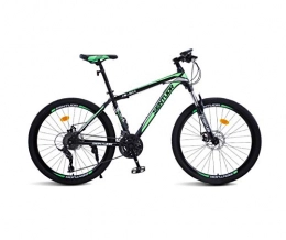 DGAGD Mountain Bike DGAGD 24 inch mountain bike cross-country variable speed racing light bicycle 40 cutter wheels-dark green_24 speed