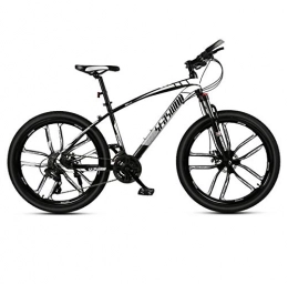 DGAGD Bike DGAGD 24-inch mountain bike male and female adult super light bicycle spoke ten cutter wheel-Black and white_30 speed