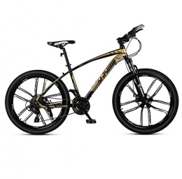 DGAGD Bike DGAGD 24-inch mountain bike male and female adult super light bicycle spoke ten cutter wheel-black gold_30 speed