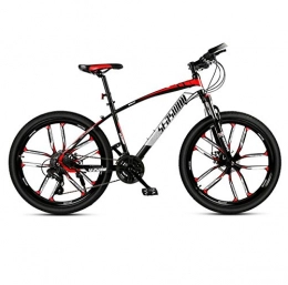 DGAGD Bike DGAGD 24-inch mountain bike male and female adult super light bicycle spoke ten cutter wheel-Black red_30 speed