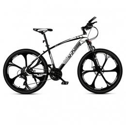 DGAGD Bike DGAGD 24-inch mountain bike male and female adult super lightly bicycle spoke six-spindle wheel-Black and white_30 speed