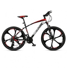 DGAGD Bike DGAGD 24 inch mountain bike male and female adult ultralight racing light bicycle six-cutter wheel-Black red_30 speed