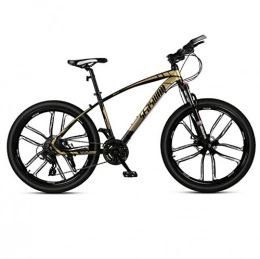 DGAGD Bike DGAGD 24-inch mountain bike male and female adult ultralight racing light bicycle ten-cutter wheel-black gold_21 speed