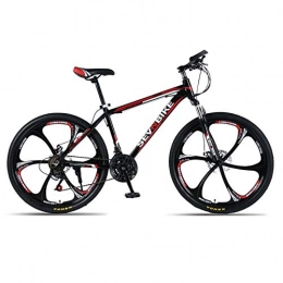 DGAGD Bike DGAGD 26 inch aluminum alloy frame mountain bike variable speed six wheel road bike-Black red_30 speed