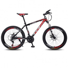 DGAGD Bike DGAGD 26 inch bicycle mountain bike adult variable speed light bicycle 40 cutter wheels-Black red_27 speed