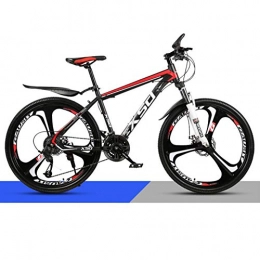 DGAGD Bike DGAGD 26 inch mountain bike adult men and women variable speed light road racing three-knife wheel No. 1-Black red_24 speed