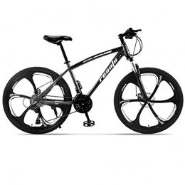 DGAGD Bike DGAGD 26 inch mountain bike adult six-blade one-wheel variable speed dual-disc bicycle-black_21 speed