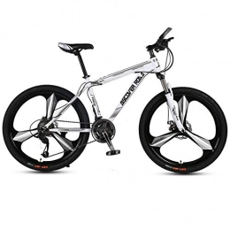 DGAGD Bike DGAGD 26 inch mountain bike adult variable speed dual disc brake aluminum alloy bicycle tri-cutter-white_27 speed