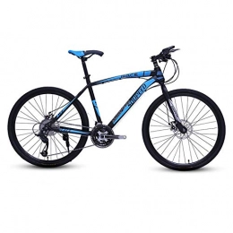 DGAGD Bike DGAGD 26 inch mountain bike bicycle adult lightweight road speed bicycle spoke wheel-Black blue_27 speed