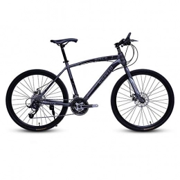 DGAGD Bike DGAGD 26 inch mountain bike bicycle adult lightweight road speed bicycle spoke wheel-Black gray_27 speed