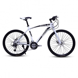 DGAGD Bike DGAGD 26 inch mountain bike bicycle adult lightweight road speed bicycle spoke wheel-White black_27 speed
