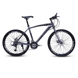 DGAGD Bike DGAGD 26 inch mountain bike bicycle adult lightweight road speed bicycle with 40 cutter wheels-Black and silver_30 speed