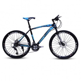 DGAGD Bike DGAGD 26 inch mountain bike bicycle adult lightweight road speed bicycle with 40 cutter wheels-Black blue_21 speed