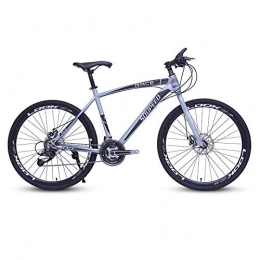 DGAGD Bike DGAGD 26 inch mountain bike bicycle adult lightweight road speed bicycle with 40 cutter wheels-silver gray_30 speed