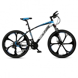 DGAGD Bike DGAGD 26 inch mountain bike male and female adult ultralight racing light bicycle six-cutter wheel-Black blue_24 speed