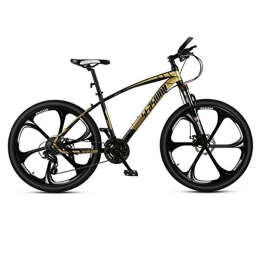 DGAGD Bike DGAGD 26 inch mountain bike male and female adult ultralight racing light bicycle six-cutter wheel-black gold_24 speed