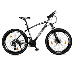 DGAGD Bike DGAGD 26 inch mountain bike male and female adult ultralight racing light bicycle spoke wheel-Black and white_27 speed