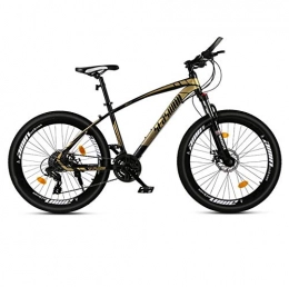 DGAGD Bike DGAGD 26 inch mountain bike male and female adult ultralight racing light bicycle spoke wheel-black gold_27 speed