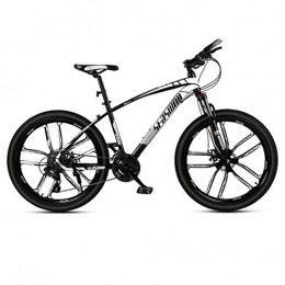 DGAGD Bike DGAGD 26 inch mountain bike male and female adult ultralight racing light bicycle ten-cutter wheel-Black and white_24 speed