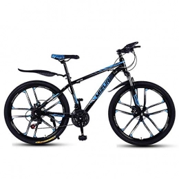 DGAGD Bike DGAGD 26 inch mountain bike variable speed bicycle light racing ten knife wheel-Black blue_27 speed