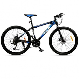 DGAGD Bike DGAGD Snow bike big tire 4.0 thick and wide 24 inch disc brake mountain bike spoke wheel-Black blue_24 speed