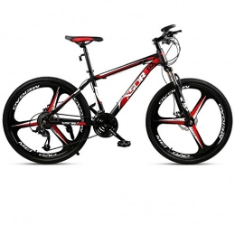 DGAGD Bike DGAGD Snow bike big tire 4.0 thick and wide 24 inch disc brake mountain bike three-cutter wheel-Black red_21 speed