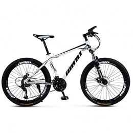 EASSEN Mountain Bike EASSEN Mountain Bike Bicycle 26 Inch Disc Brake Full Suspension High Carbon Steel Bike, Aluminum Alloy 3D Matte Straight Handlebar, Mechanical Disc Brake MTB Bike white black-21