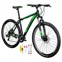 EUROBIKE Bike Eurobike Aluminum Frame X9 Mountain Bike 29 Inch Muti Spoke Wheels 21 Speed Bicycle Blackgreen