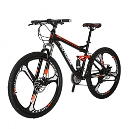 EUROBIKE Bike Eurobike JMC S7 Mountain Bike 27.5 Inches 3 Spokes Wheels Dual Suspension MTB Bicycle