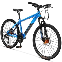 FAXIOAWA Mountain Bike FAXIOAWA 26-inch Mountain Bike, 27 Speed Mountain Bicycle With Aluminium Alloy Frame and Double Disc Brake, Front Suspension, Men and Women's Mountain Bicycle