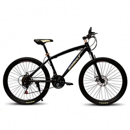 FJW Mountain Bike FJW 26 Inch Unisex Suspension Mountain Bike 21 / 24 / 27 Speed High-carbon Steel Double Disc Brake Student Child Commuter City Hardtail Bike, 24Speed