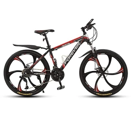 FMOPQ Bike FMOPQ Mountain Trail Bike High-Carbon Steel Hardtail Mountain Bike 26 Inch Wheels 6 Spoke Wheels Mechanical Disc Brakes for Adults Man Woman 21-Spee