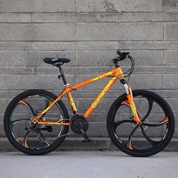 G.Z Bike G.Z Mountain bikes, carbon steel mountain bikes with dual disc brakes, 21-27 speed options, 24-26 inch wheel bikes, student bikes Orange, B, 24 inch 27 speed