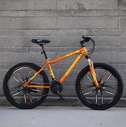 G.Z Bike G.Z Mountain bikes, carbon steel mountain bikes with dual disc brakes, 21-27 speed options, 24-26 inch wheel bikes, student bikes Orange, C, 26 inch 21 speed