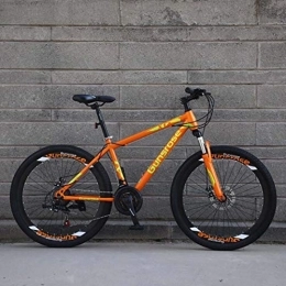 G.Z Bike G.Z Mountain bikes, carbon steel mountain bikes with dual disc brakes, 21-27 speed options, 24-26 inch wheel bikes, student bikes Orange, D, 26 inch 24 speed