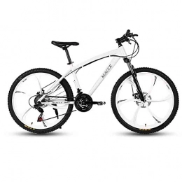 GAOTTINGSD Mountain Bike GAOTTINGSD Adult Mountain Bike Adult MTB Bicycle Road Bicycles Mountain Bike For Men And Women 24In Wheels Adjustable Speed Double Disc Brake (Color : White, Size : 21 speed)