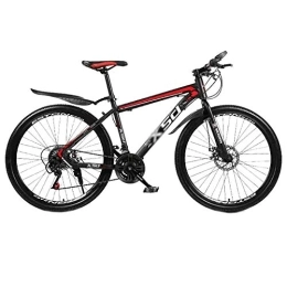 GAOTTINGSD Mountain Bike GAOTTINGSD Adult Mountain Bike Mountain Bike Adult MTB Bicycle Road Bicycles City Shock Absorber Bikes Adjustable Speed For Men And Women Double Disc Brake (Color : Red-26in, Size : 24 speed)