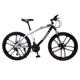 GAOTTINGSD Mountain Bike GAOTTINGSD Adult Mountain Bike MTB Bicycle Adult Mountain Bike Road Bicycles For Men And Women 24 / 26In Wheels Adjustable Speed Double Disc Brake (Color : Black-26in, Size : 21 Speed)