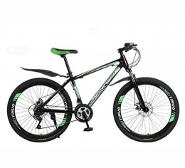 GASLIKE Mountain Bike GASLIKE 26 Inch Mountain Bike, PVC And All Aluminum Pedals And Rubber Grip, High Carbon Steel And Aluminum Alloy Frame, Double Disc Brake, B, 21 speed