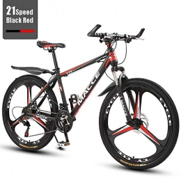 generies Bike Generies 26" 21 / 24 / 27-Speed Mountain Bike for Adult, Comfort Bikes, Lightweight Aluminum Full Suspension Frame, Suspension Fork, Disc Brake