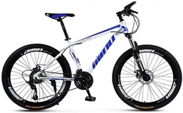 giyiohok Bike giyiohok Mountain Bike Unisex Mountain Bike High-Carbon Steel Frame MTB Bike 26Inch Mountain Bike 21 / 24 / 27 / 30 Speeds with Disc Brakes and Suspension Fork-21 Speed_Blue