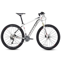 GJZM Mountain Bike GJZM Mountain Bikes, 27.5 Inch Big Tire Hardtail Mountain Bike, Aluminum 27 Speed Mountain Bike, Men's Womens Bicycle Adjustable Seat, Black