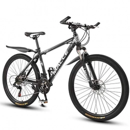 GOLDGOD Mountain Bike GOLDGOD 26 Inch 24 Speed Carbon Steel Mountain Bike Bicycle Full Suspension MTB Men's Ladies Bicycle Bicycle (Black, 26 Inch)