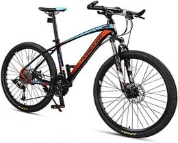 GQQ Mountain Bike GQQ 33-Speed Mountain Bike Circuit, Variable Speed Bicycle Adult Hardtail MTB, Aluminum Frame Bike with Disc Brakes, Mountain Bike, Blue, 27.5 Inches, Blue