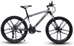GQQ Bike GQQ Mountain Bike, Twin Disc Brake Bikes, Beach Snowmobile Bike Variable Speed Bicycle Upgrade High-Carbon Steel Frame, D3, 27, C3